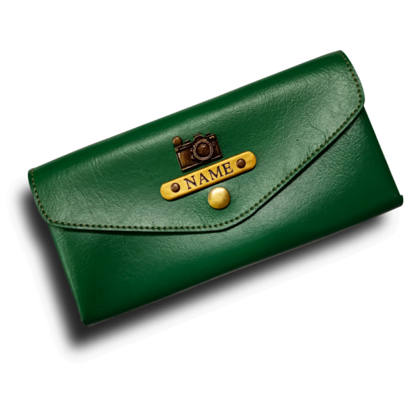 Personalised Women's Wallet - Green
