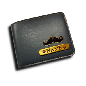Personalised Men’s Wallet – Grey