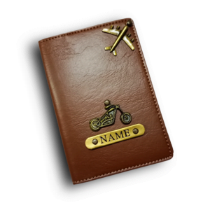 Personalised Tan Brown Colour Passport Cover