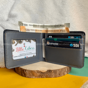 Personalised Men’s Wallet – Grey