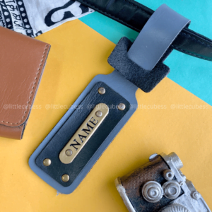 Personalised Luggage/Baggage Tag – Grey (Pack of 2)