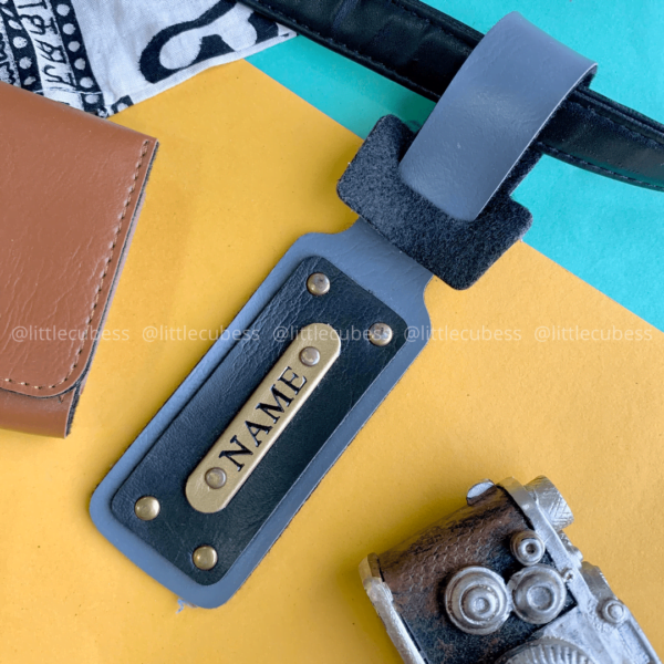 Personalised Luggage/Baggage Tag - Grey (Pack of 2) - Image 2