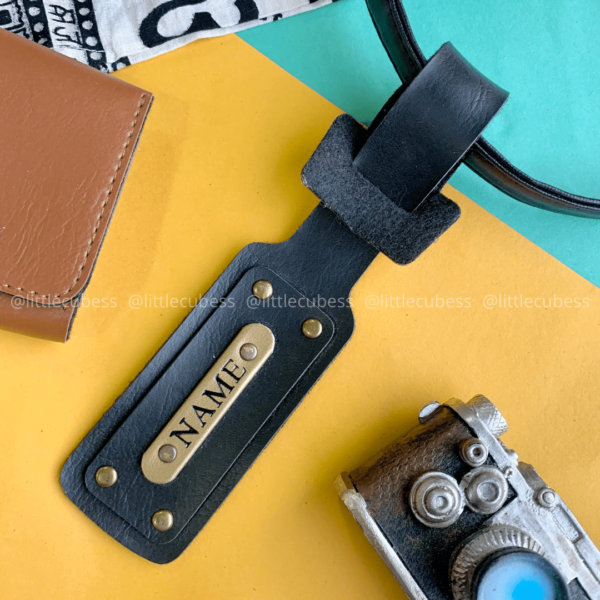 Personalised Luggage/Baggage Tag - Black (Pack of 2) - Image 2