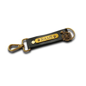 Personalised Keychain 2 Sided – Black