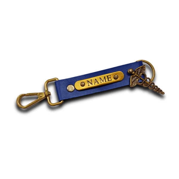 Personalised Keychain 2 Sided - Royal Blue