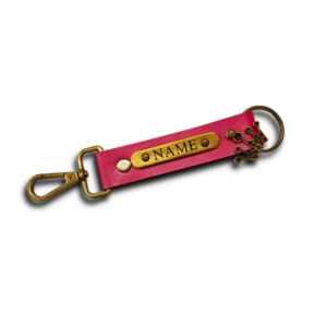 Personalised Keychain 2 Sided – Pink