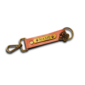 Personalised Keychain 2 Sided – Peach