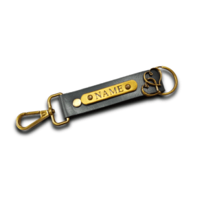 Personalised Keychain 2 Sided – Grey