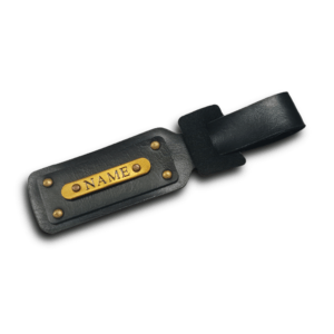Personalised Luggage/Baggage Tag – Black (Pack of 2)