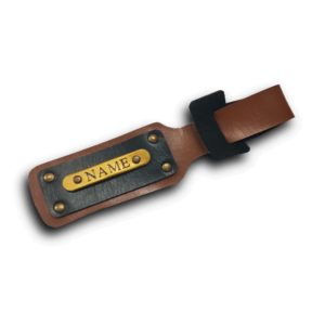 Personalised Luggage/Baggage Tag – Tan Brown (Pack of 2)