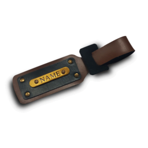 Personalised Luggage/Baggage Tag – Dark Brown (Pack of 2)