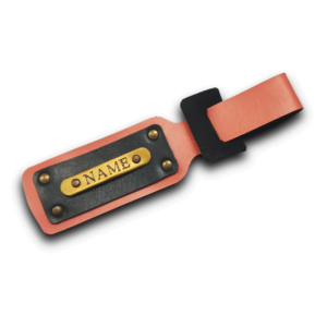 Personalised Luggage/Baggage Tag – Peach (Pack of 2)