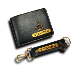 Men’s Wallet & Keychain 2 Sided Combo