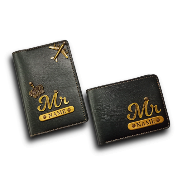 Passport Cover & Men's Wallet Combo