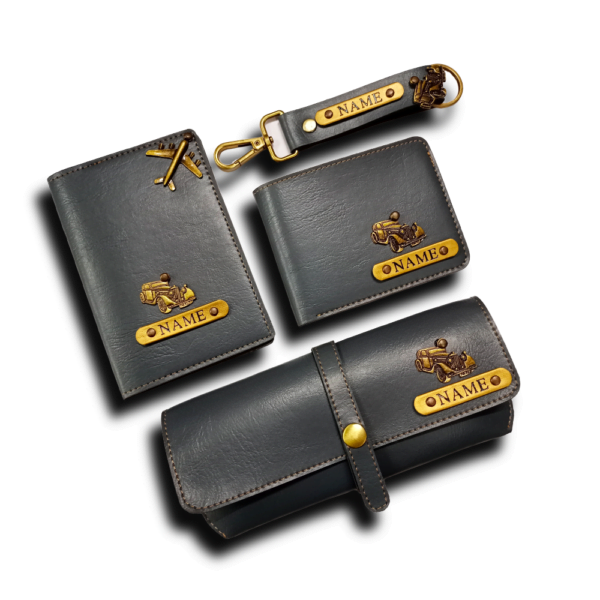 Passport cover & Men's wallet & Keychain 2 sided & Sunglass cover Combo - Image 6