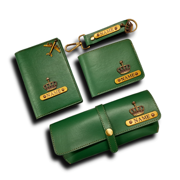 Passport cover & Men's wallet & Keychain 2 sided & Sunglass cover Combo - Image 7