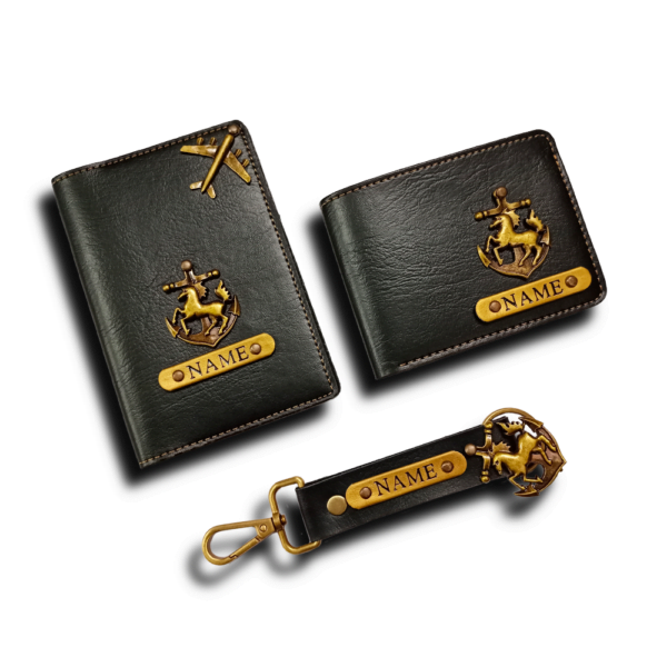 Passport Cover & Men's wallet & Keychain 2 Side Combo - Image 2