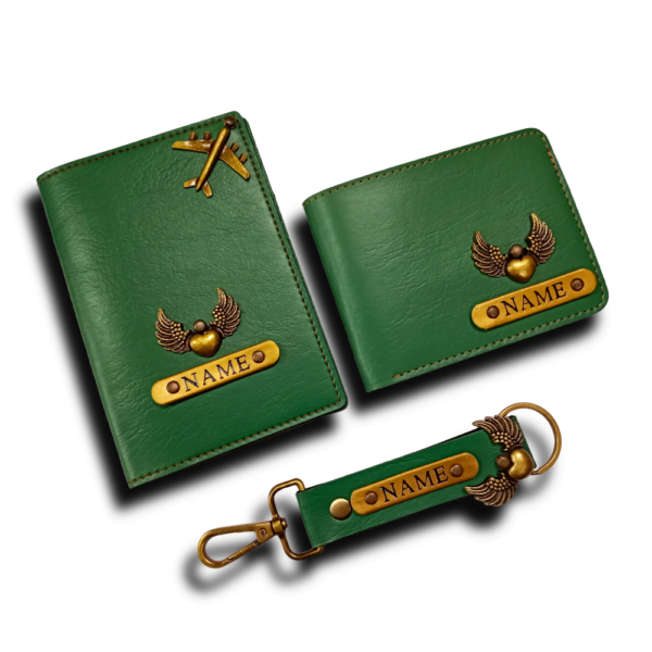 Passport Cover & Men's wallet & Keychain 2 Side Combo - Image 7